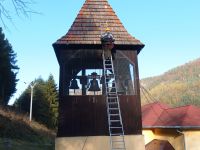 Rudňany - repair of the wooden belfry roof