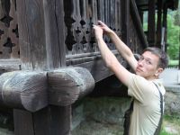 Kontrola zábradlia kostola v Tatranskej Javorine